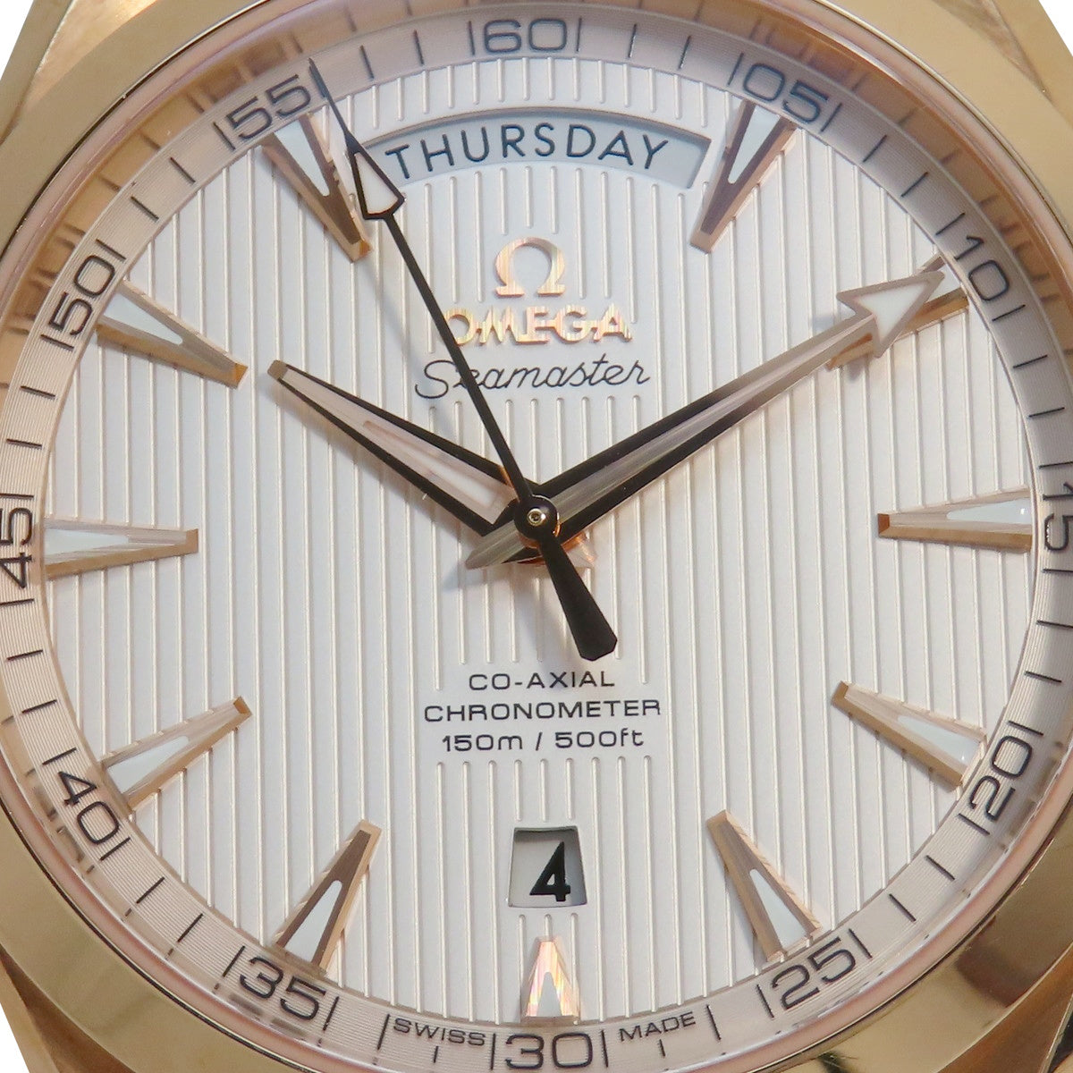 シーマスター アクアテラ デイデイト 231.53.42.22.02.001 PG/革 シルバー 自動巻き メンズ