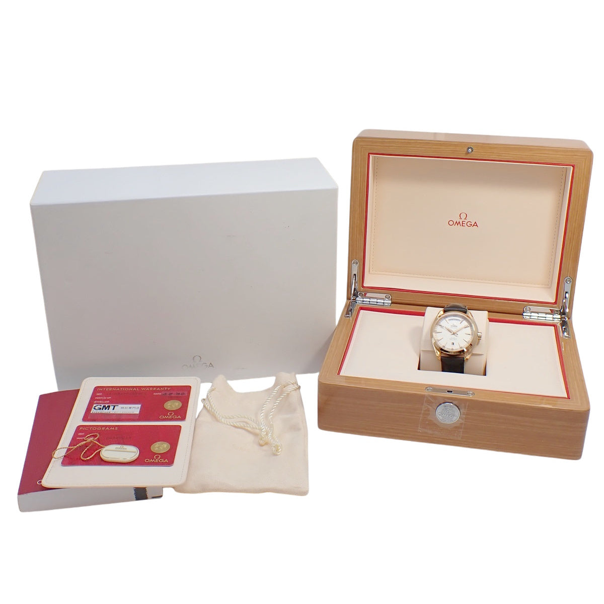 シーマスター アクアテラ デイデイト 231.53.42.22.02.001 PG/革 シルバー 自動巻き メンズ