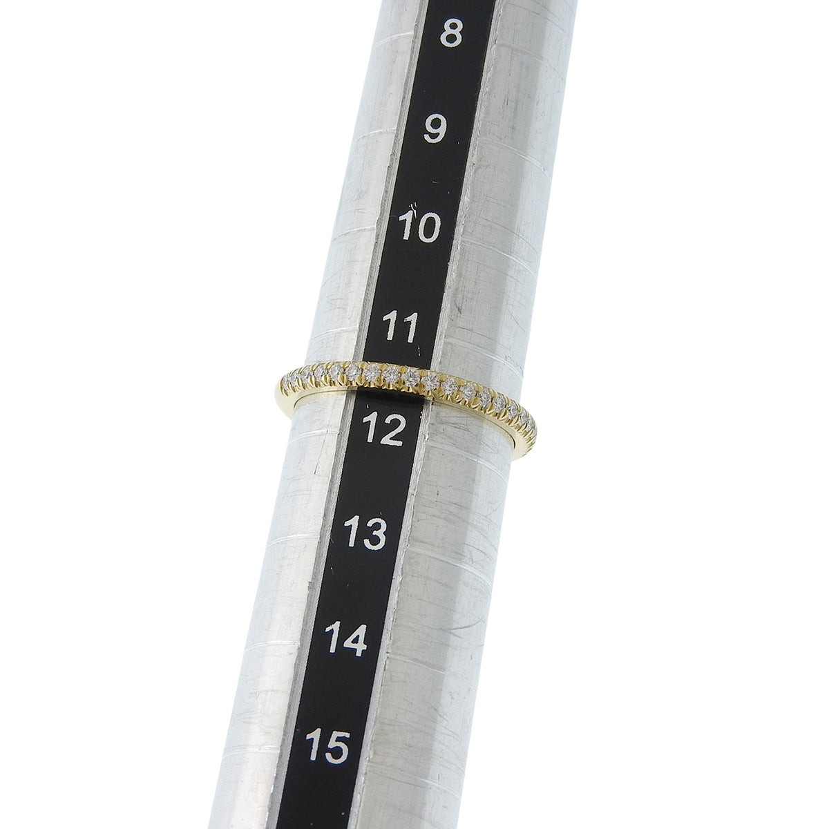 メトロ ハーフエタニティ リング ダイヤモンド K18YG 11.5(51.5)号 2.1g