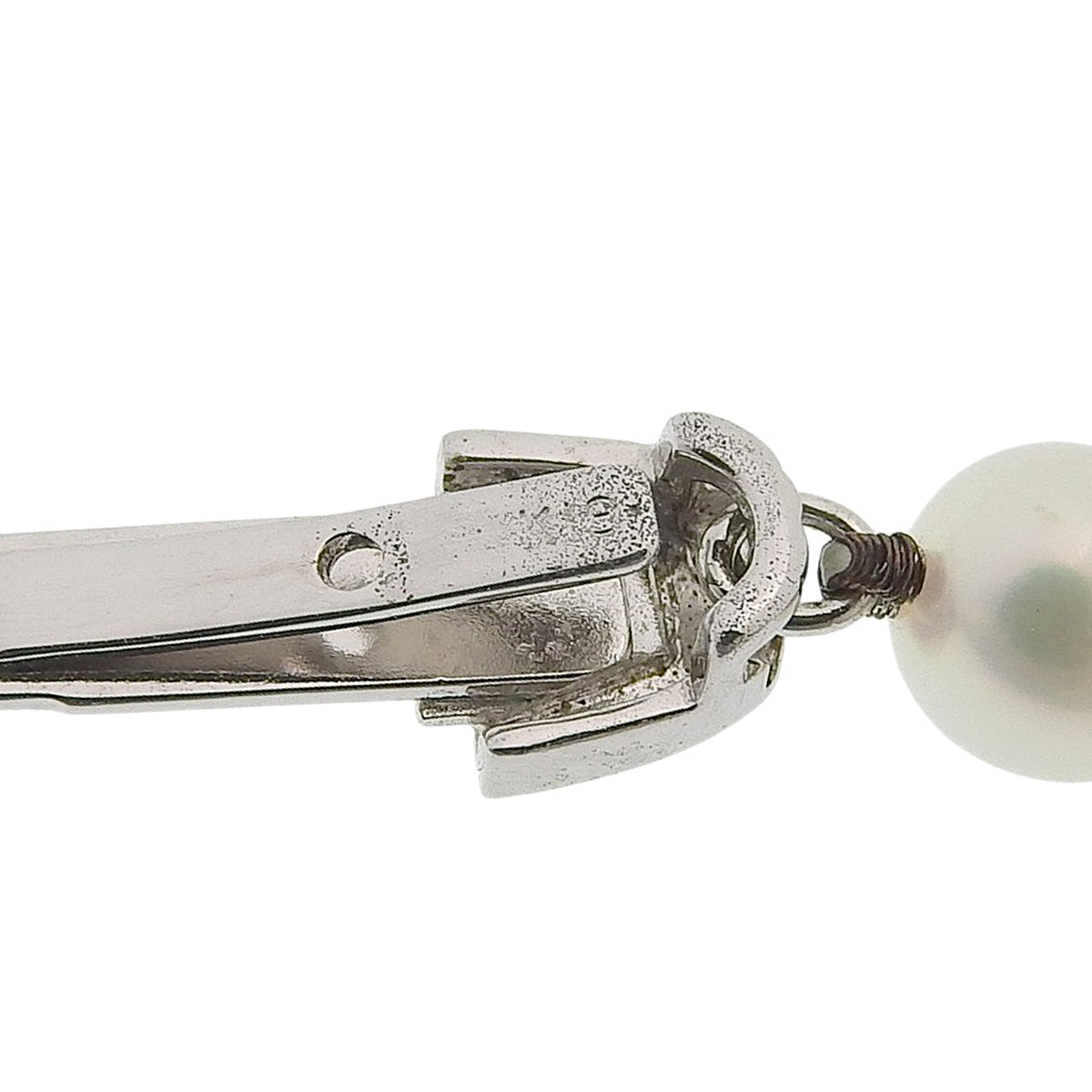 パールネックレス ホワイトゴールド K18WG 21.6g
