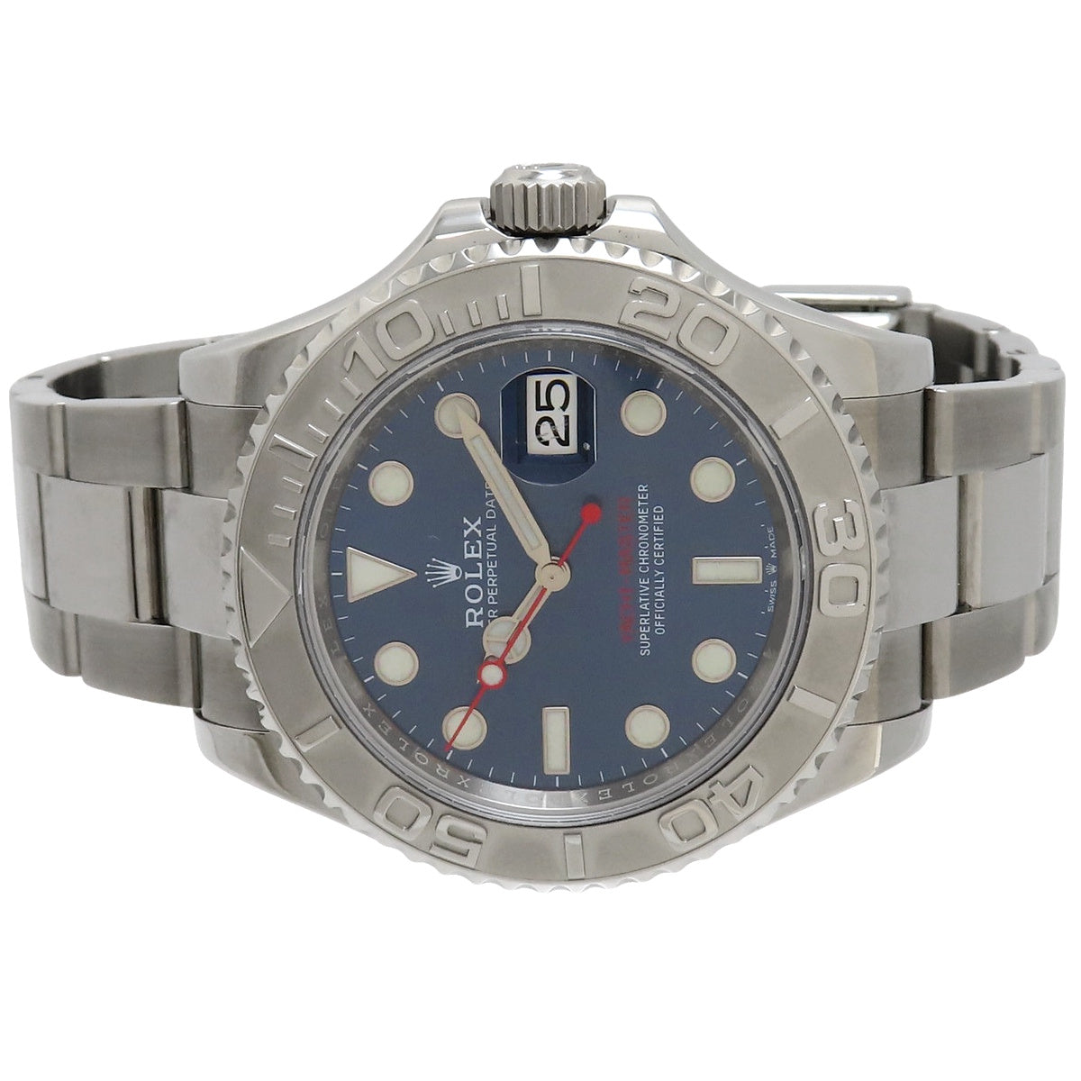 Yacht-Master 126622 Pt/SS Random Serial Bright Blue Automatic Men's