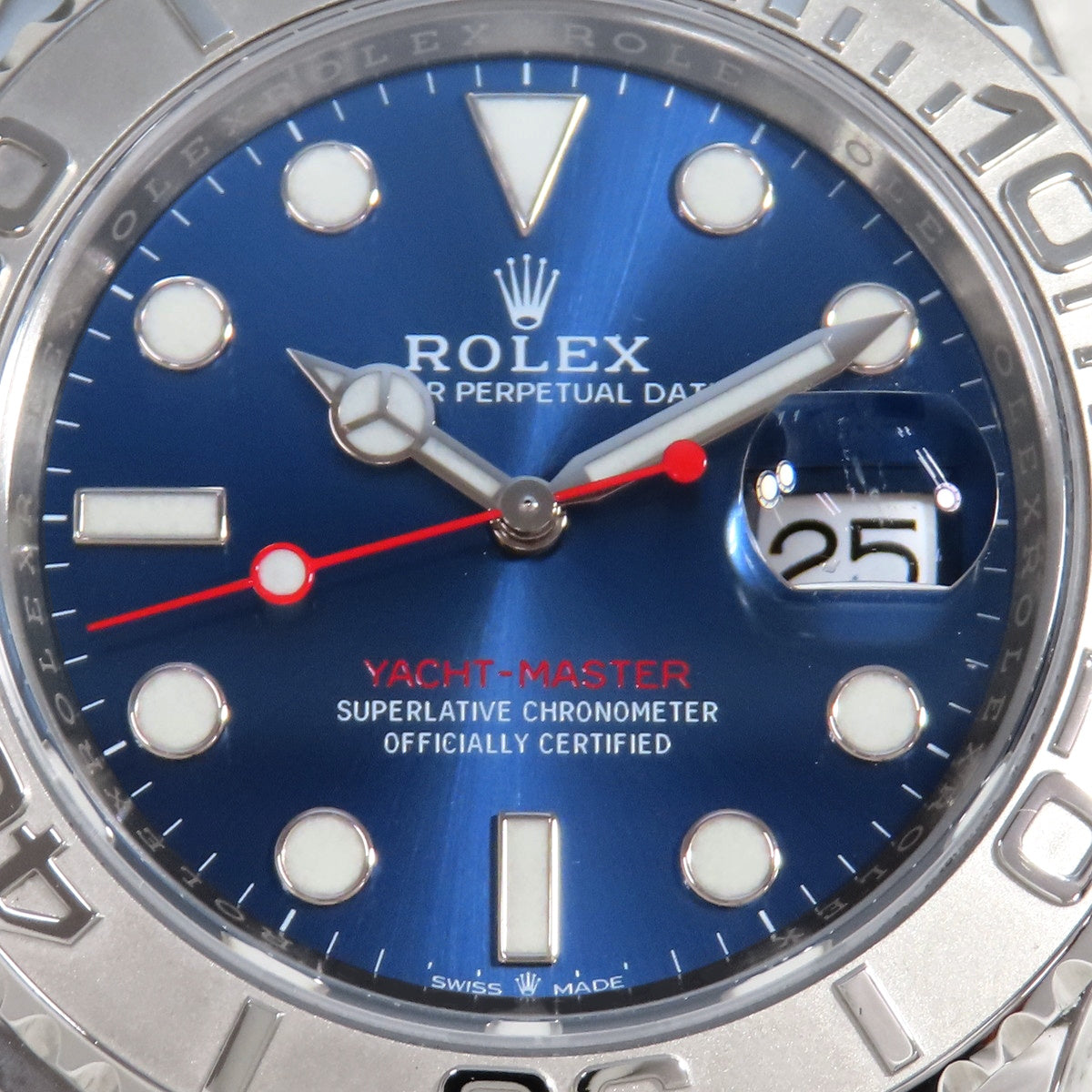 Yacht-Master 126622 Pt/SS Random Serial Bright Blue Automatic Men's