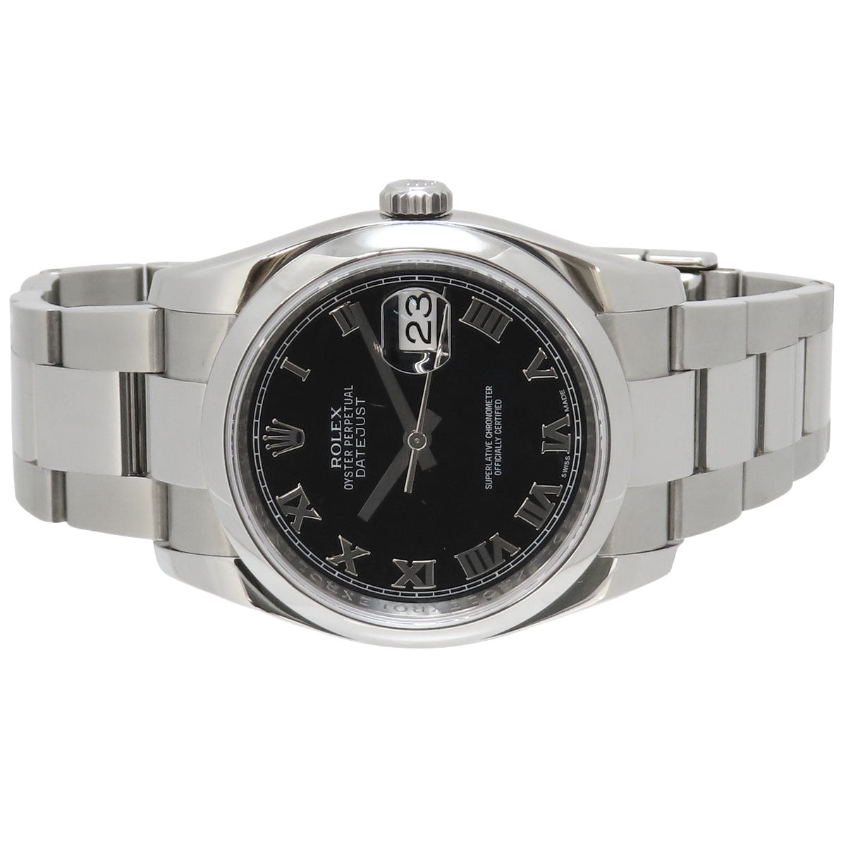 Datejust 116200 SS G-Serial Black Automatic Men's