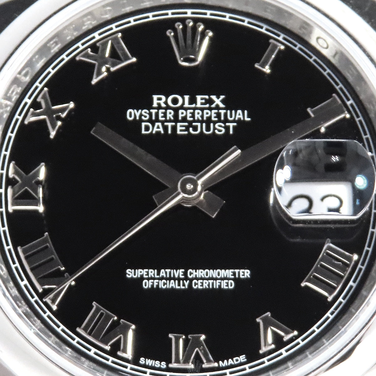 Datejust 116200 SS G-Serial Black Automatic Men's
