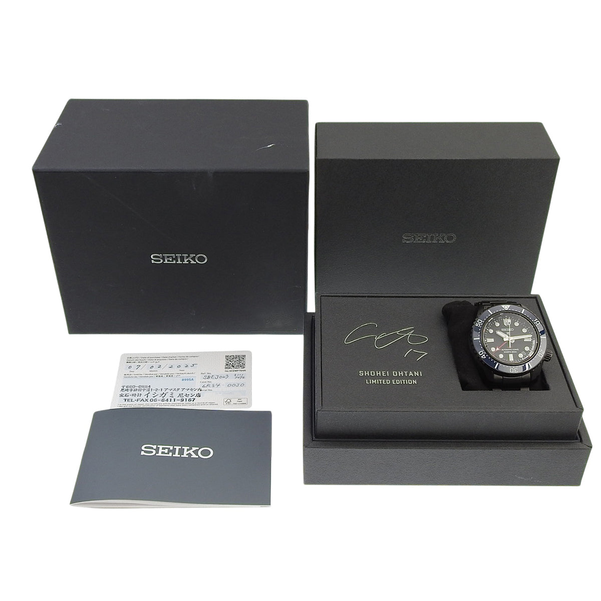 プロスペックス 大谷翔平 2025限定モデル SS ブラック 自動巻き メンズ