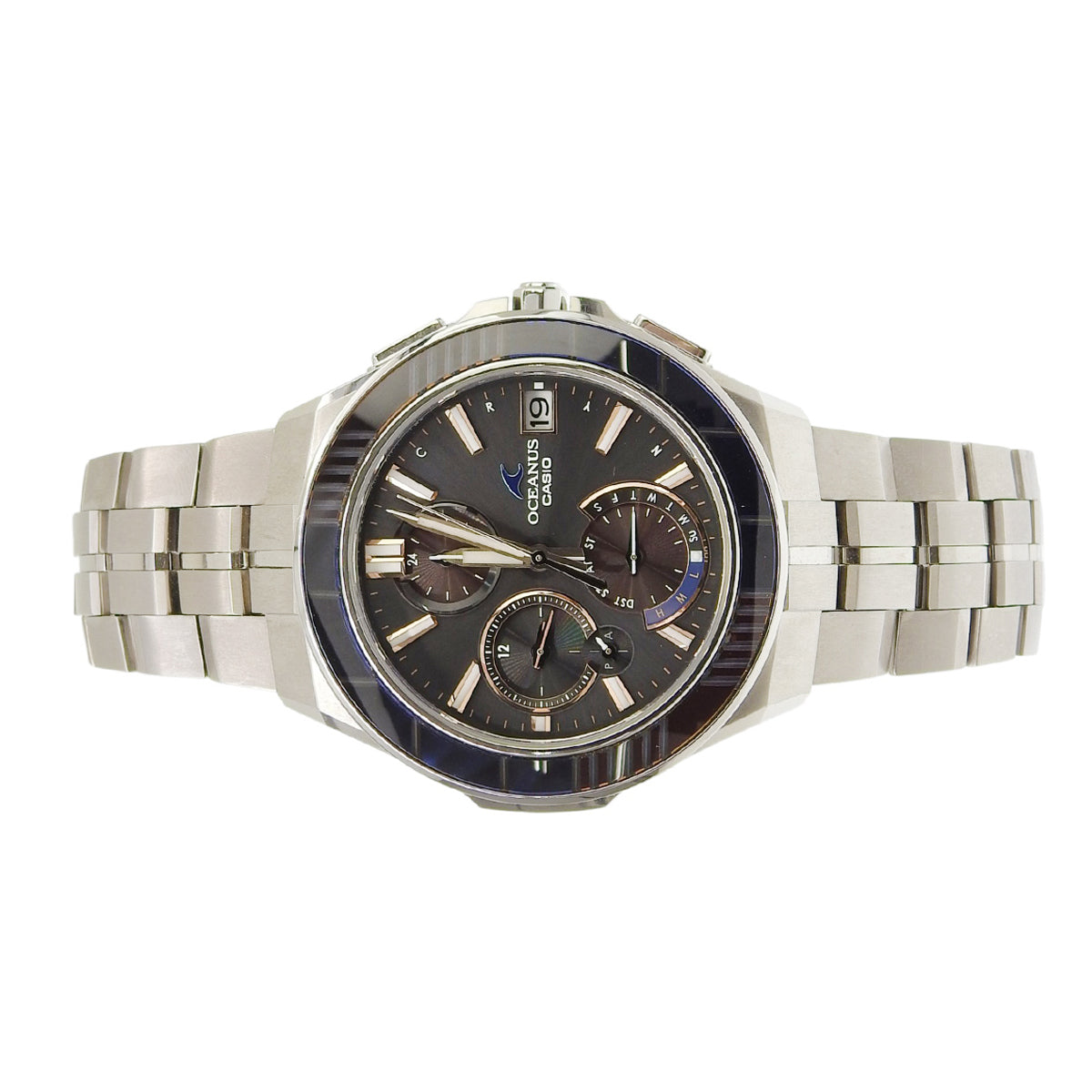 オシアナス マンタ 世界限定2000本 江戸切子 OCW-S5000D-1AJT TI ブラック タフソーラー電波時計 メンズ