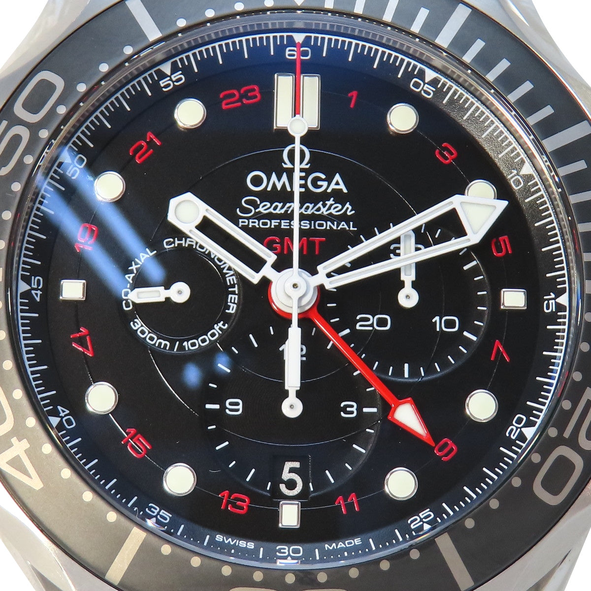 Seamaster Diver 300M 212.30.44.52.01.001 SS Black Automatic Men's