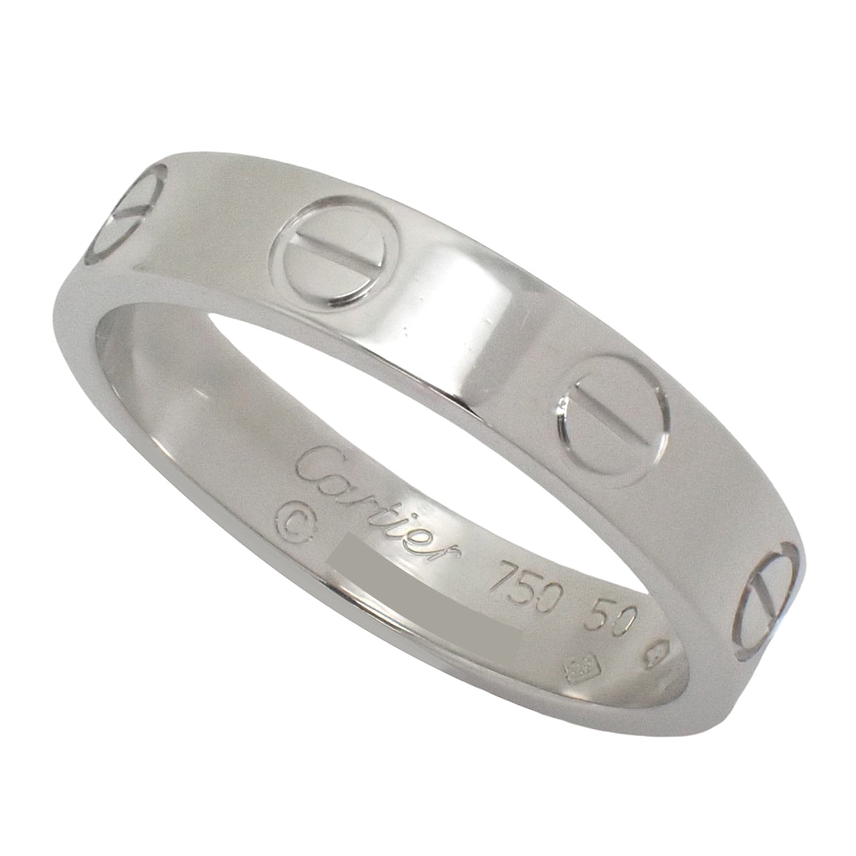 LOVE Ring, small model, white gold, K18WG, 50, 3.9g