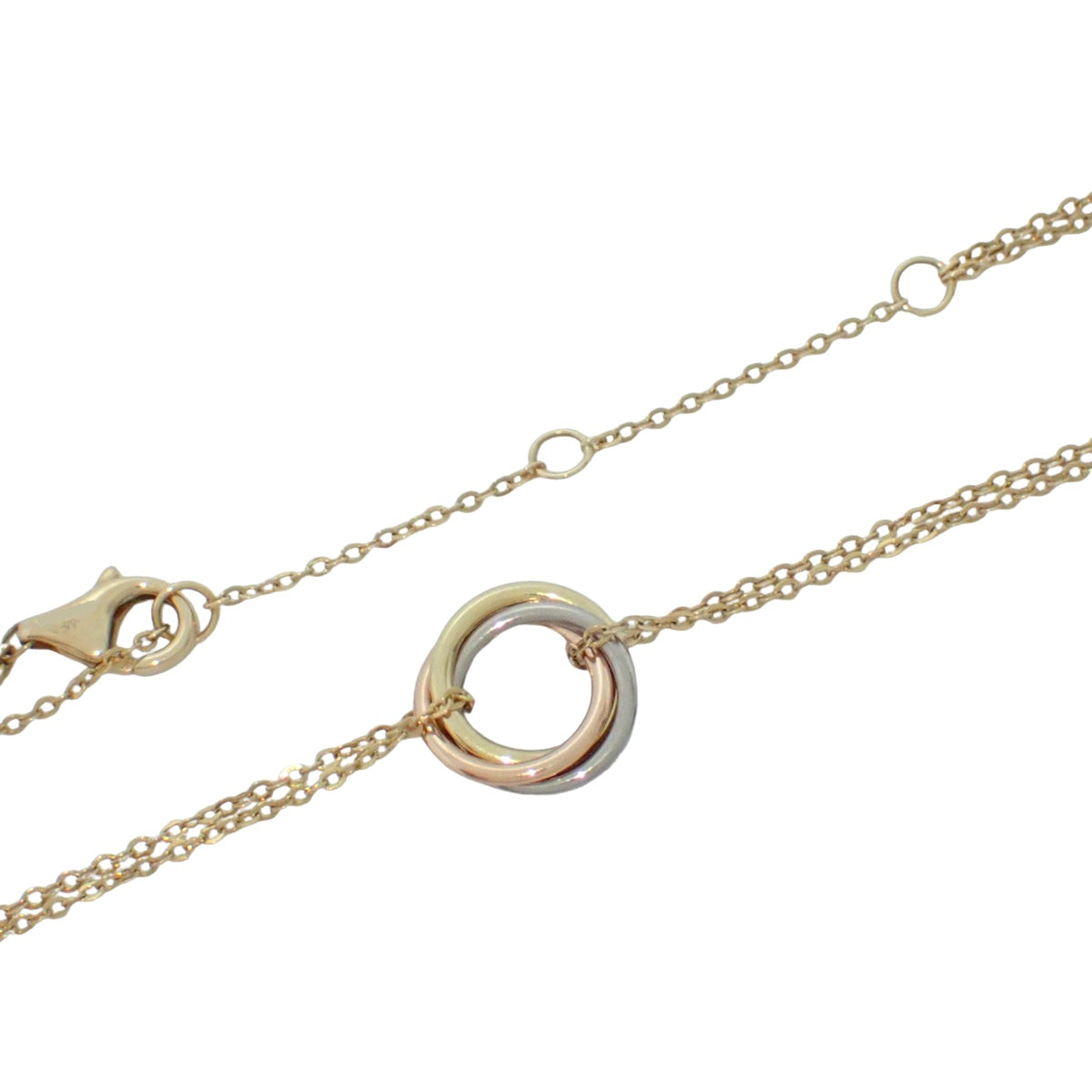 Sweet Trinity Bracelet Yellow Gold K18YG Pink Gold K18PG White Gold K18WG 2.2g