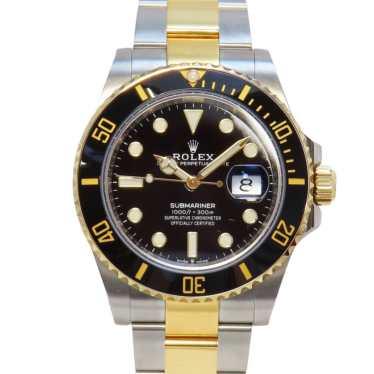 サブマリーナ デイト 126613LN YG/SS ランダム番 ブラック 自動巻き メンズ