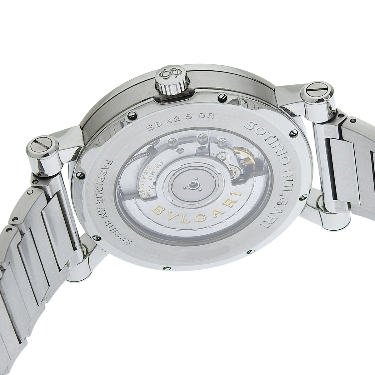 Sotirio Retrograde SB42SDR SS Silver Automatic Men's