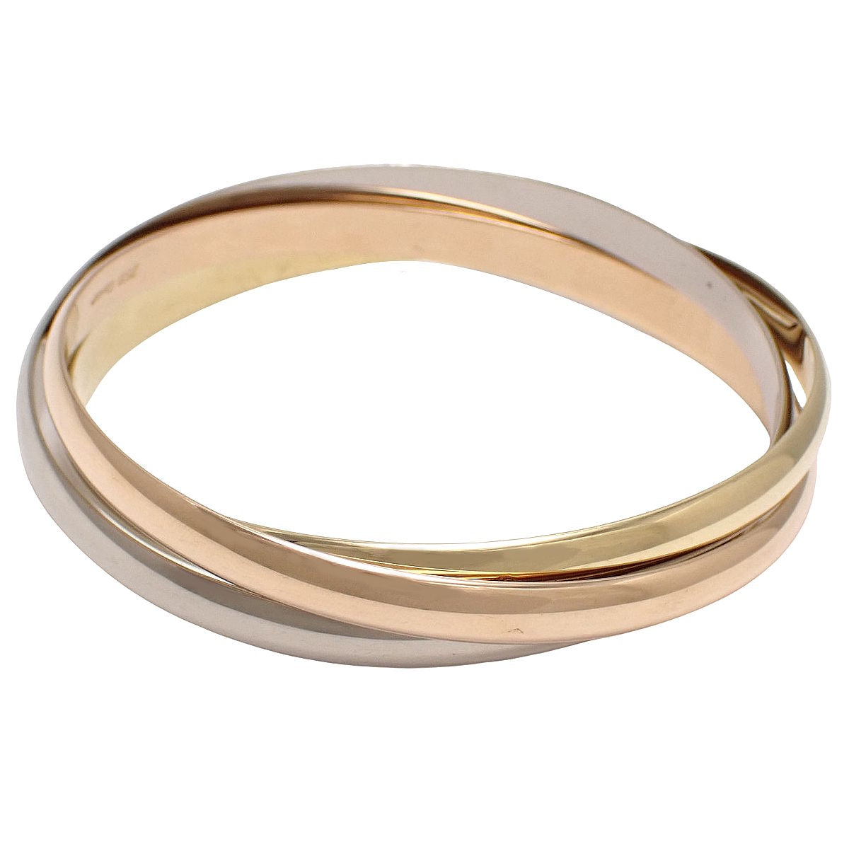 トリニティ ブレスレット ピンクゴールド K18PG イエローゴールド K18YG ホワイトゴールド K18WG 64 86.8g