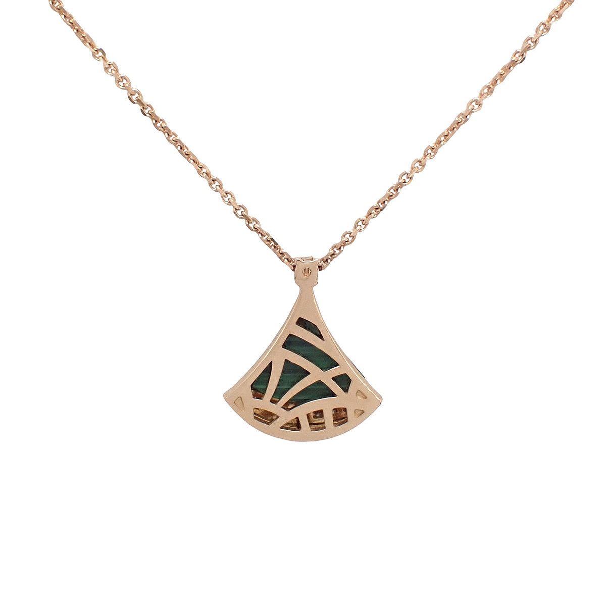 ディーヴァ ドリーム ネックレス マラカイト/ダイヤモンド ピンクゴールド K18PG 6.3g