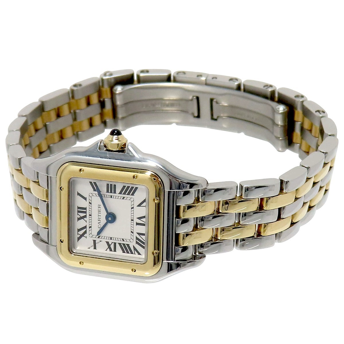 Panthère SM 2-row W2PN0006 YG/SS Silver Quartz Ladies'