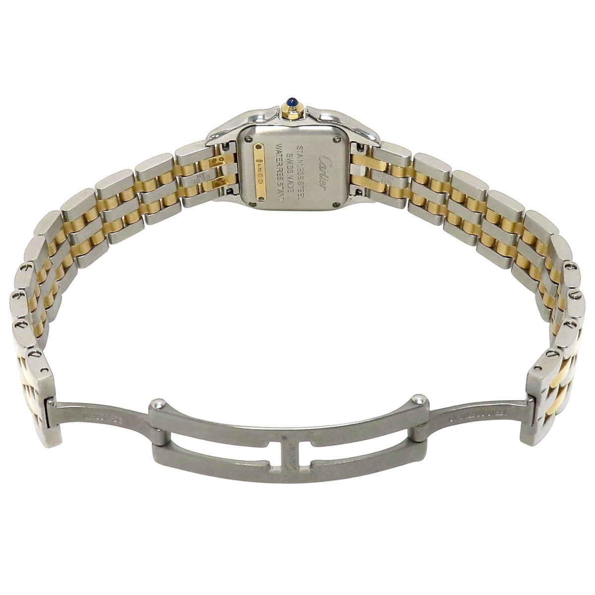 Panthère SM 2-row W2PN0006 YG/SS Silver Quartz Ladies'