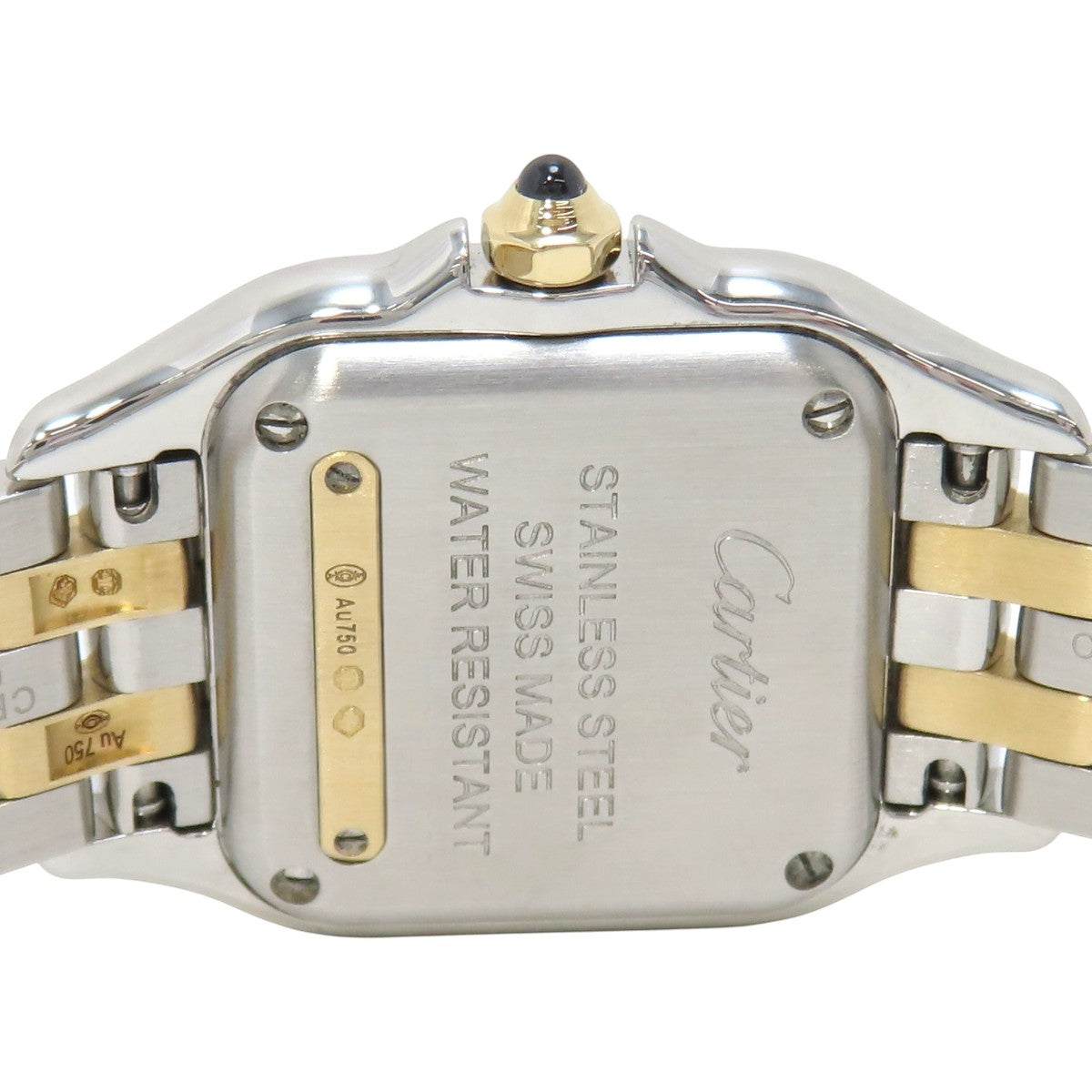 Panthère SM 2-row W2PN0006 YG/SS Silver Quartz Ladies'
