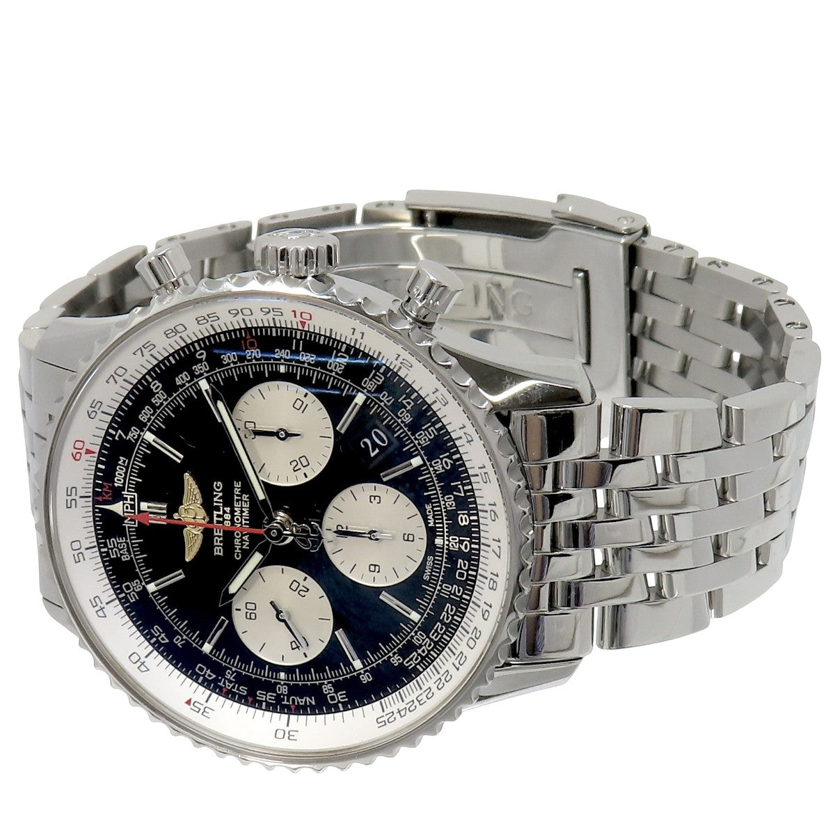 Navitimer 01 A022B01NP SS Black Automatic Men's