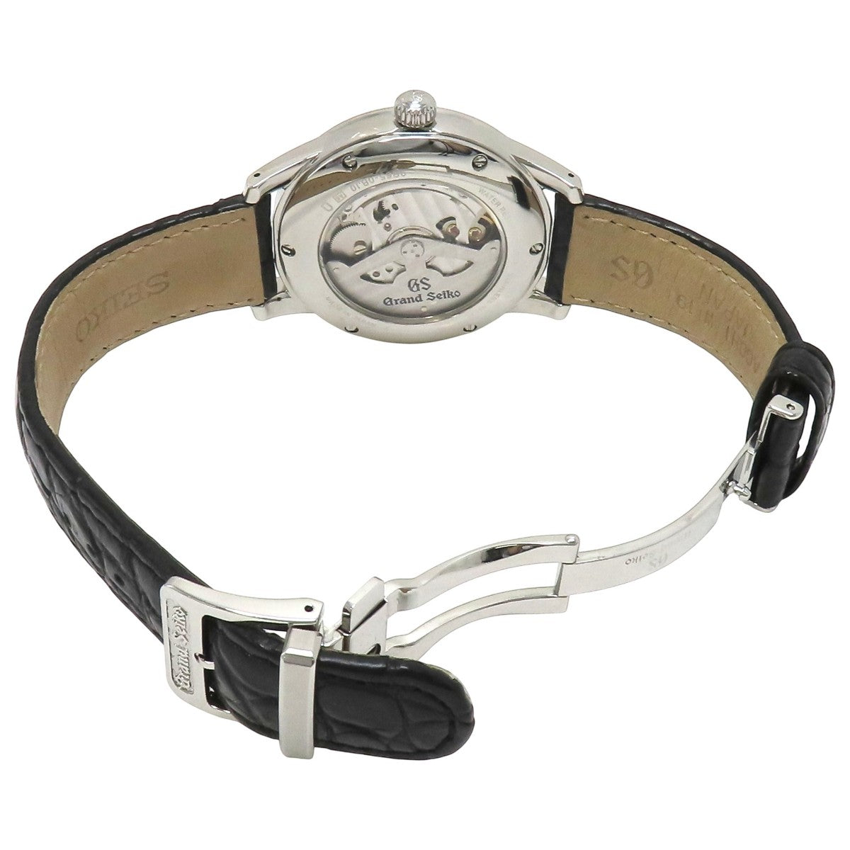 Grand Seiko SBGA093 SS/Leather Ivory Spring Drive Men's