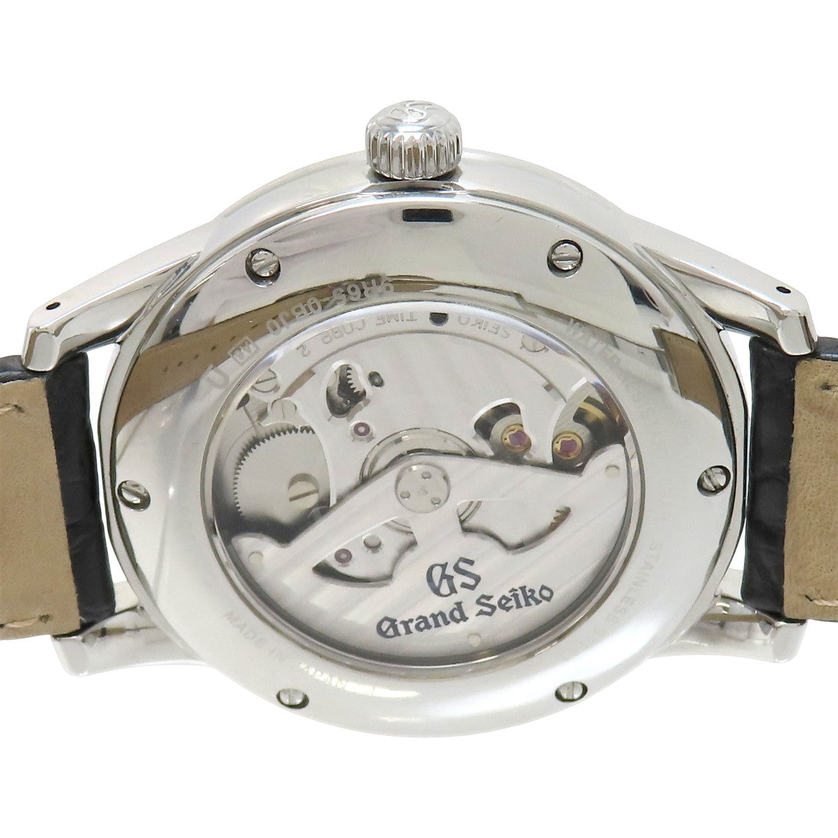 Grand Seiko SBGA093 SS/Leather Ivory Spring Drive Men's