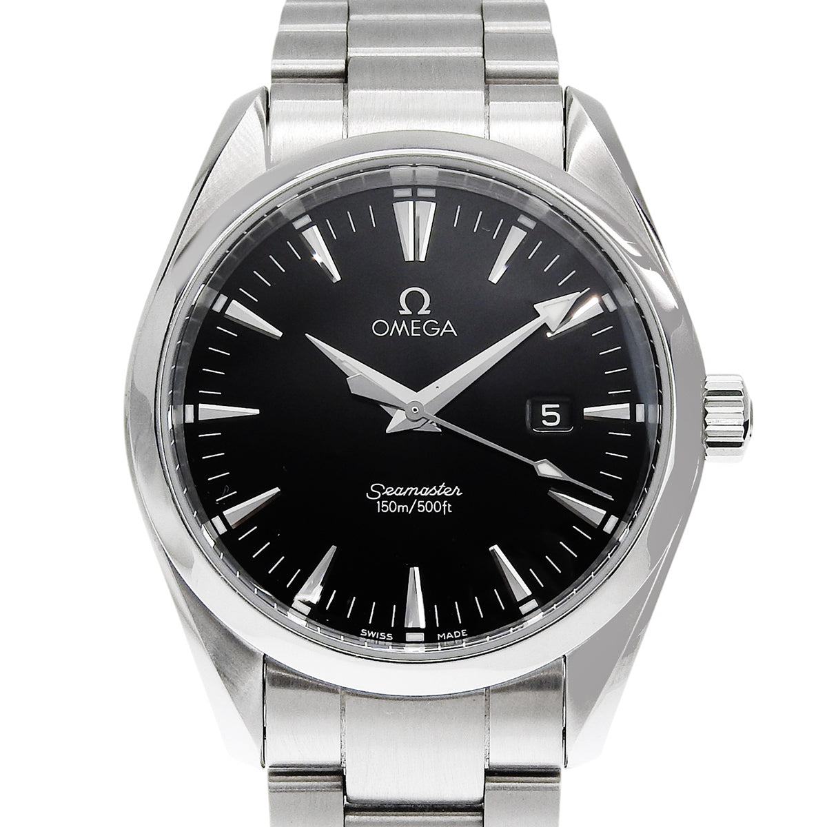 シーマスター 2517.50 SS ブラック クオーツ メンズ